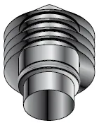 rookgasafvoerkap Isoleco DP 25 dubbelwandig 180 inox